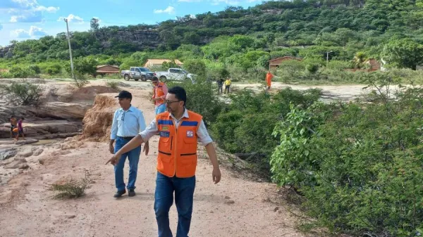 Defesa Civil realiza vistoria técnica após incidente causado por rompimento de barragem em Assunção do Piauí