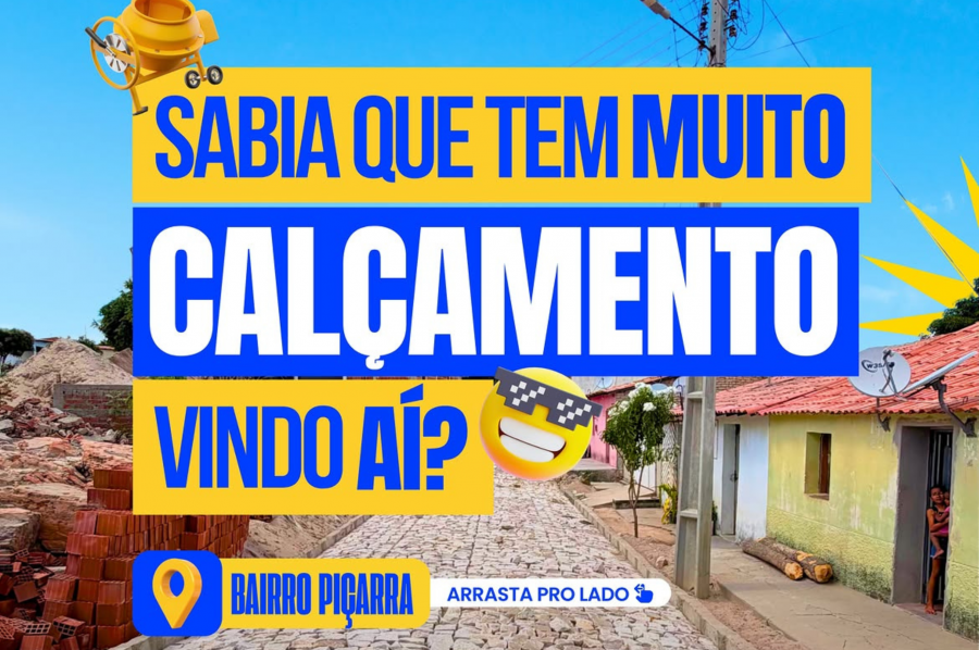 Prefeitura amplia pavimentação e leva mais infraestrutura para seis regiões de Assunção do Piauí