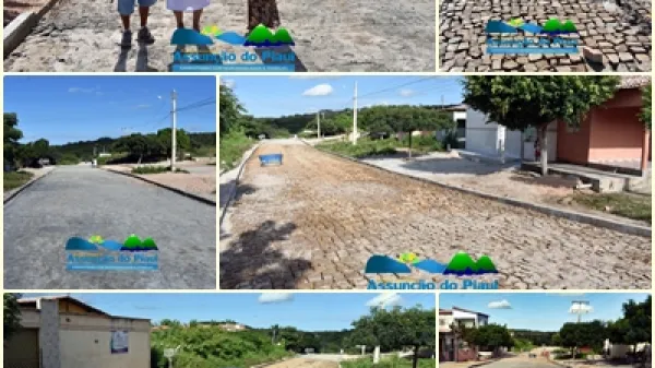 Prefeitura de Assunção do Piauí dá andamento a construção de calçamento no município 